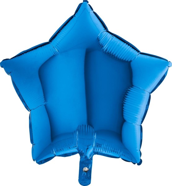 Grabo Folienballon Star Blau 45cm/18" (unverpackt)