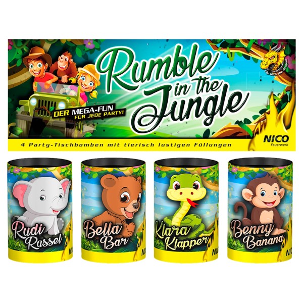 Nico Tischbomben Rumble in the Jungle, 4er-Beutel