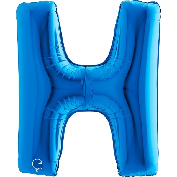 Grabo Folienballon Buchstabe H Blue 100cm/40"