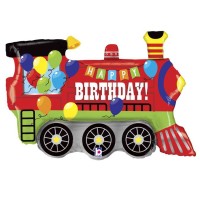 Betallic Folienballon Birthday Party Train 95cm/37"  Betallic Folienballon Birthday Party Train 95cm/37"