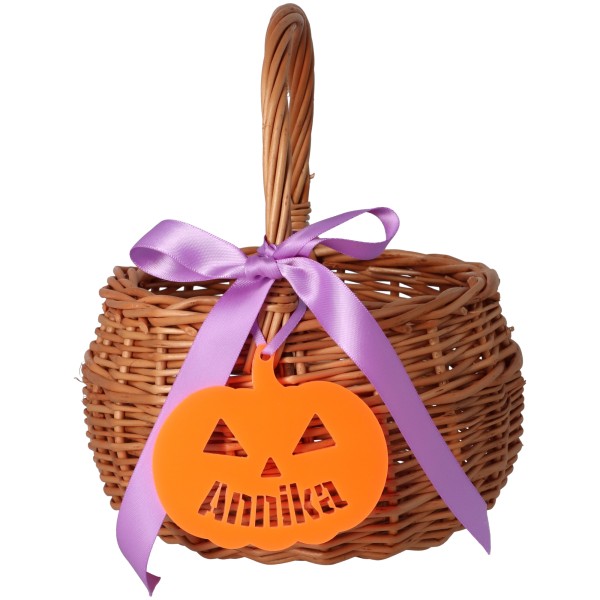 Goodtimes Halloweenkörbchen Kürbis "Name"