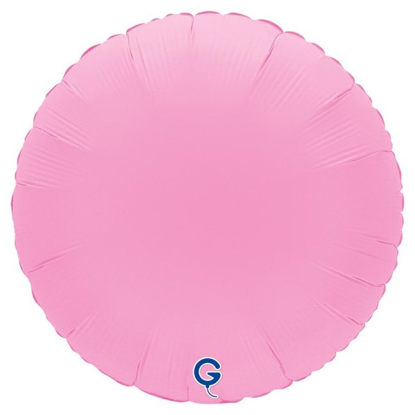 Grabo Folienballon Rund Soft Matte Sakura Pink 45cm/18" (unverpackt)