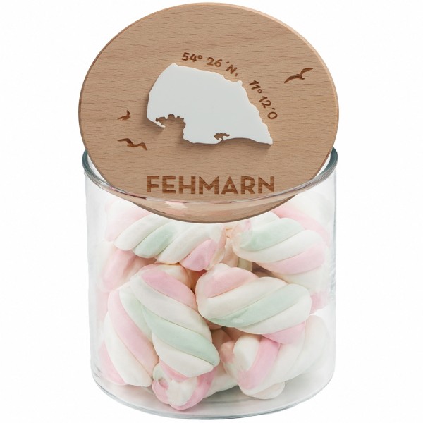 Goodtimes Geschenkglas Skyline "Fehmarn Silhouette" 530 ml