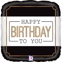 Betallic Folienballon Classic Birthday 45cm/18"  Betallic Folienballon Classic Birthday 45cm/18"