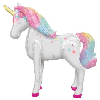 Anagram Folienballon AirWalker Enchanted Unicorn 116cm/46"