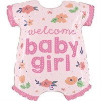 Betallic Folienballon Baby Girl Onesie 79cm/31"  Betallic Folienballon Baby Girl Onesie 79cm/31"