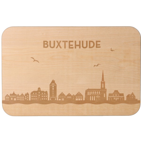 Goodtimes Frühstücksbrett Skyline Buxtehude 23cm x 15cm x 1cm