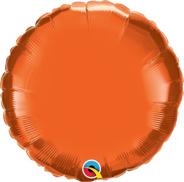 Qualatex Folienballon Rund Orange 45cm/18"