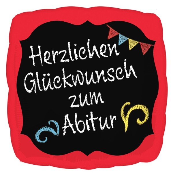 Anagram Folienballon"Herzlichen Glückwunsch zum Abitur" 43cm/17''