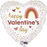 Betallic Folienballon Boho Rainbow Valentine 45cm/18"  Betallic Folienballon Boho Rainbow Valentine 45cm/18"