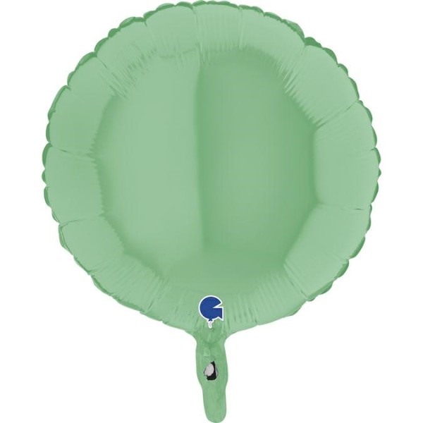 Grabo Folienballon Rund Matte Green 45cm/18" (unverpackt)