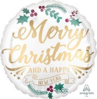 Anagram Folienballon Satin Infused Christmas 43cm (17")  Anagram Folienballon Satin Infused Christmas 43cm (17")
