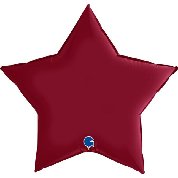 Grabo Folienballon Star Satin Cherry 90cm/36"