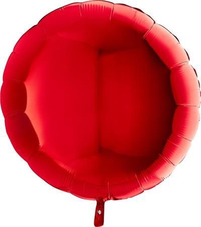 Grabo Folienballon Rund Red 90cm/36"
