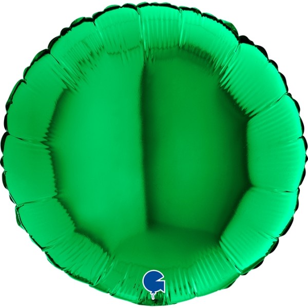 Grabo Folienballon Solid Rund Green 45cm/18" (unverpackt)