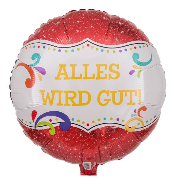 Anagram Folienballon "Alles wird gut" 43cm/17"