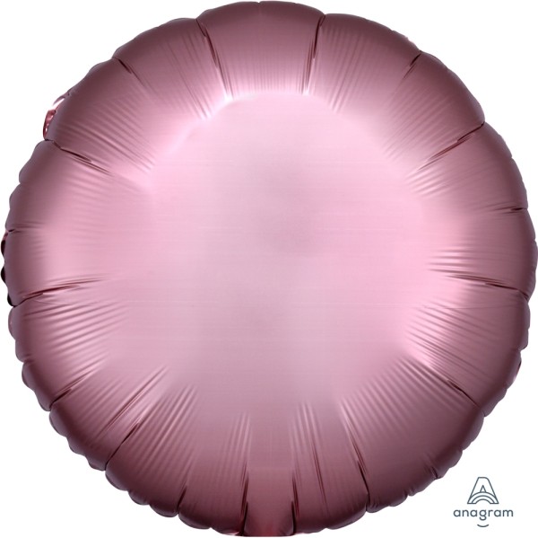 Anagram Folienballon Rund Satin Luxe Rose Copper 45cm/18" (unverpackt)