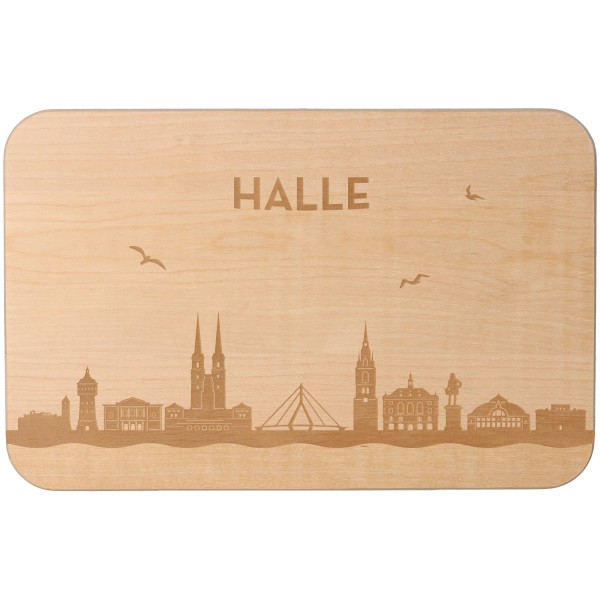 Goodtimes Frühstücksbrett Skyline Halle 23cm x 15cm x 1cm
