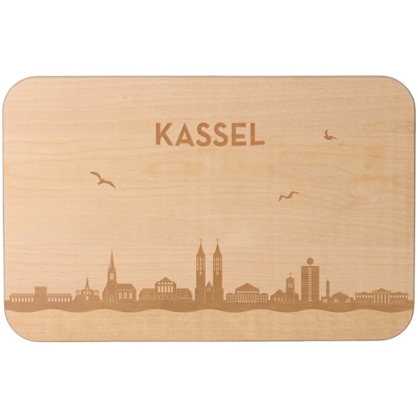 Goodtimes Frühstücksbrett Skyline Kassel 23cm x 15cm x 1cm