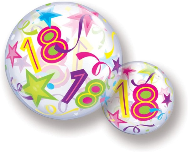 Qualatex Bubble 18 Brilliant Stars 55cm/22"