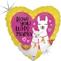 Vorschau: Betallic Folienballon Llove you Mama Llama 45cm/18" Vorschau: Betallic Folienballon Llove you Mama Llama 45cm/18"