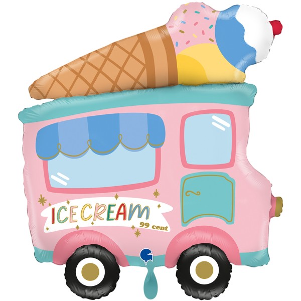 Grabo Folienballon XXL 60´s Ice Cream Truck 90cm/38"