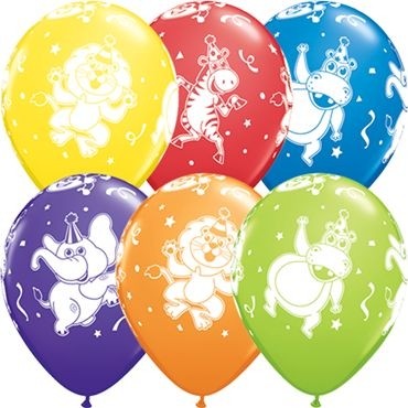 Qualatex Latexballon Party Animals Carnival Assortment 28cm/11" 25 Stück