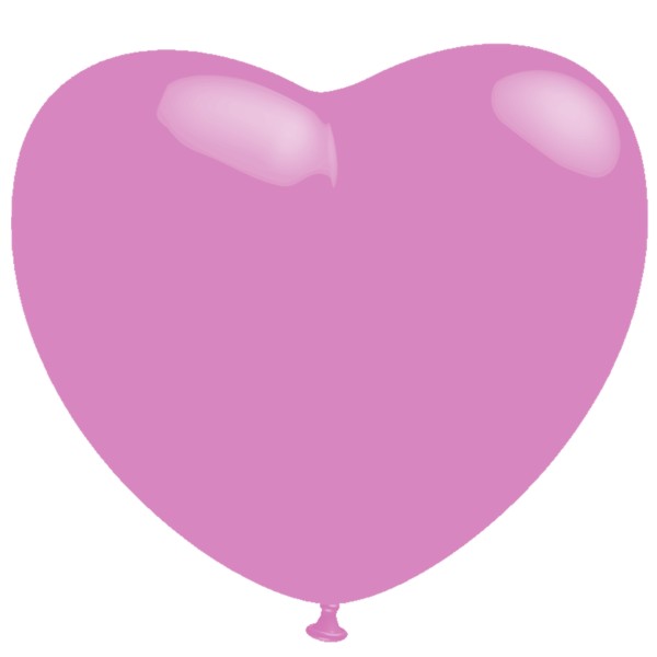 BWS Latexballon Pastel Rosa Heart 43cm/17" 100 Stück