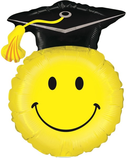 Betallic Folienballon Grad Smiley Mini 35cm/14" (unverpackt)