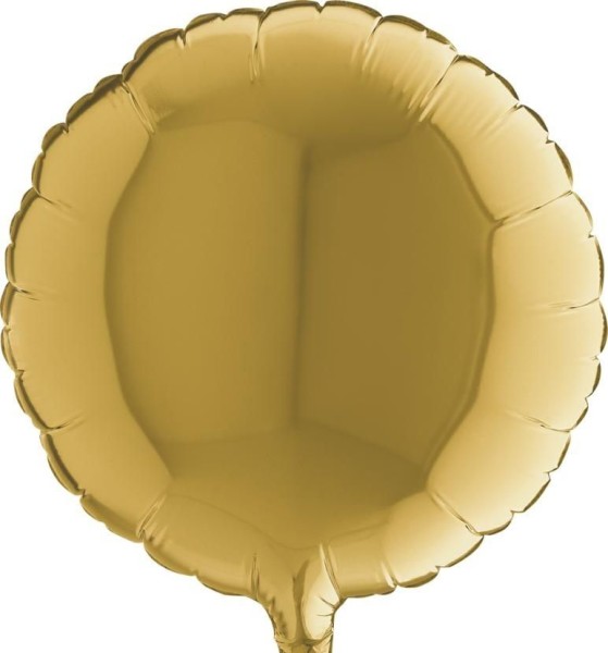 Grabo Folienballon Rund Gold 5 23cm/9" (unverpackt)